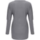 thumbnail image 5 of Blusa holgada de manga larga con bolsillo y estampado navideño para mujer con cuello redondo y empalme Pompotops gfhjh11004, 5 of 5
