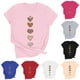 thumbnail image 1 of RKSTN Valentine Gifts Women's Valentine's Day T Shirts Oversized Crewneck Valentines Graphic Print Short Sleeve Shirt Womens Casual Solid Round Neck Plus Size Loose Fits Tee Top Summer Clothes, 1 of 8