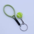 thumbnail image 5 of HOMEMAXS 2pcs Mini Tennis Racket Keychain Key Ring Charm Tennis Ball Key Chain Car Bag Pendant Keyring Gift ( Color), 5 of 8