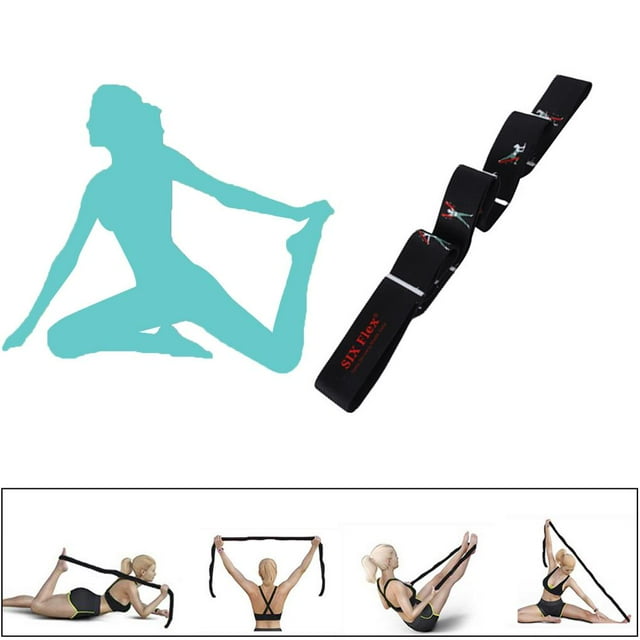 Langgg Sports Bodybuilding Stretching Strap Fitness Yoga Exercise Home Gym Nylon Resistance Band Muscle Training