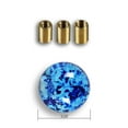 thumbnail image 3 of Blue JDM 58mm Round Ball Glitter Manual Gear Stick Shift Knob Lever Shifter New, 3 of 5