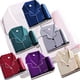 thumbnail image 4 of Pijamas de seda de hielo para mujer, pijamas de pareja, pantalones cortos de verano de manga corta para hombre, traje de talla grande, ropa de casa, 4 of 5