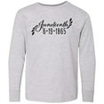 thumbnail image 3 of Inktastic Juneteenth 6-19-1865 Long Sleeve Youth T-Shirt, 3 of 5