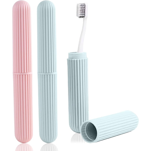 Estuche Portátil para Cepillos de Dientes con Protección, Ideal para Viajes, Camping y Senderismo. Ideal para Cepillos de Dientes y Cubiertos. Material de Polipropileno de 22,8 X 2,5 Cm.