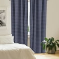 thumbnail image 2 of Ambesonne Navy Blue Curtains, Windrose and, Pair of 28"x63", Dark Blue White, 2 of 5