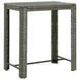 thumbnail image 6 of vidaXL Patio Bar Set 5 Piece with Cushions Poly Rattan Seating Multi Colors, 6 of 7
