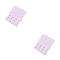 thumbnail image 4 of Wweixi Extension Strap Bra Extender Breathable 3 Rows 3 Hook Women Accessories Adjustable Lengthened Band Lingerie Intimates pink 2Set, 4 of 6