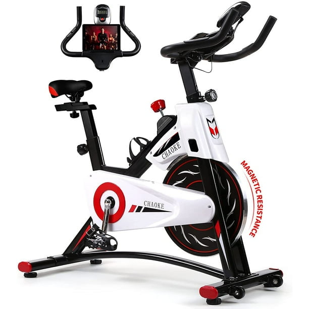 Så hurtigt som en flash centeret Ren CHAOKE Exercise Bike,Stationery Indoor Cycling Bicycle Training Workout Bike  Magnetic Resistance Home Cardio Workout with LCD Display - Walmart.com