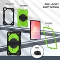 thumbnail image 3 of Heavy Duty Shockproof Case for Samsung Galaxy Tab S11,Anti drop silicone+PC Layer Protective Case 360 ° Rotating Handle Stand ,Shoulder Strap,Yellow,For Galaxy Tab S11, 3 of 9