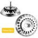 thumbnail image 3 of 2 Pieces Kitchen Sink Strainer, Strainer Basket Plugs Drainage Slots, Universal, 3 of 5