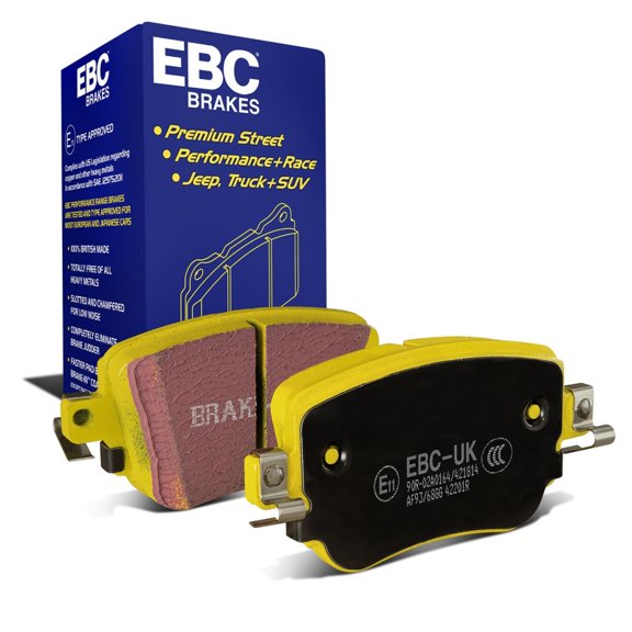 EBC Brakes Yellowstuff 4000 Series Street and Track Brake Pad Set Fits select: 2014-2022 VOLKSWAGEN PASSAT, 2015-2019 VOLKSWAGEN GTI