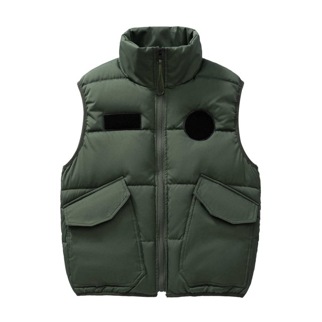 LOVZFMLL Jackets for Men Fashion Man Pocket Zipper Hoodless Sleeveless Solid Color Loose Coat