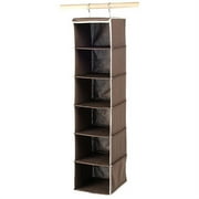Brown Canvas Hanging Sweater Shelves