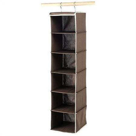 Brown Canvas Hanging Sweater Shelves
