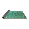 thumbnail image 2 of Ahgly Company Indoor Square Oriental Turquoise Blue Industrial Area Rugs, 8' Square, 2 of 4