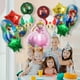 thumbnail image 3 of Juego de 14 globos de aluminio con pentagrama rojo y verde de Super Mario para decoración de fiestas de cumpleaños de niño o niña 2024, 3 of 4