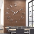 thumbnail image 5 of Hicarer High Torque Long Shaft Clock Movement Mechanism with 12 Inch Long Spade Hands (Silver), 5 of 5