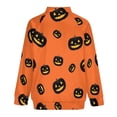 thumbnail image 4 of Lightweight Jacket for Men - Halloween Pumpkins Cute Patterns Cuteness Casual Zip Up Bomber Jacket Men Spring Fall Windbreaker Coat with Pocket, 4 of 6