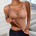 thumbnail image 3 of Tank Tops for Women Shapewear Tank Tops Sleeveless Lace Camisole Thermal Underwear Tummy Tank Tops with Built in Bra, 3 of 5