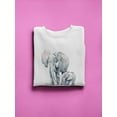 thumbnail image 3 of Elephant Mother And Baby Sweatshirt Women -SPIdeals Designs, Female 5X-Large, 3 of 4
