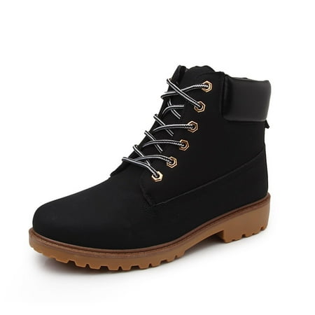 

Boots for Women Clearance Deals! Itsun Women s Ankle Boots Comfy Mid Heel Elastic Chunky Heel Sole Booties Black