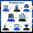thumbnail image 6 of JOYMEMO 8Pcs Class Reunion Honeycomb Centerpieces Decorations Blue - Best Class Ever Table Topper, Double Sided Welcome Back Table Decor for High School Reunion 20th 30th 40th 50th, 6 of 6