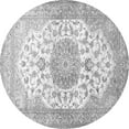 thumbnail image 1 of Ahgly Company Indoor Round Medallion Gray Traditional Area Rugs, 8' Round, 1 of 1