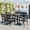 Gray, variant on 7 Piece Outdoor Dining Set, Patio Dining Table Set for 6 Persons, Garden Patio Textilene Dining Furniture Set with Plastic-Wood Tabletop, Dining Table Chairs Conversation Set for Deck Patio
