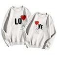 thumbnail image 4 of Sweatshirt for Couples Womens Sweatshirts No Hood Valentine's Day Print Sweatshirt Mens Sweatshirts Crewneck Lover Funny Print Pullover Soft Casual Long Sleeve Hoodless Top, 4 of 4