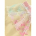 thumbnail image 5 of Toddler Girl's Summer Bikini 2 Pcs Set, Butterfly Mesh Short Sleeve Tops with Elastic Waist Shorts Swimwear, 5 of 8