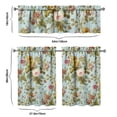 thumbnail image 6 of Pioneer Kitchen Curtains and Valance Set 36 Inch Tier Vintage Floral Pattern 3 Pieces Set Dining Room Small Curtain Drapes Cafe Curtains Valance for Home Decor Rod Pocket, 6 of 6