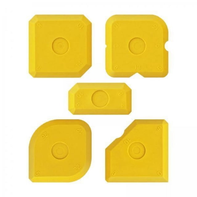 Juego De Herramientas Para Calafateo 3x5x, Herramienta De Acabado De Sellador Compacto Para El Hogar, Baño, Inodoro, Amarillo