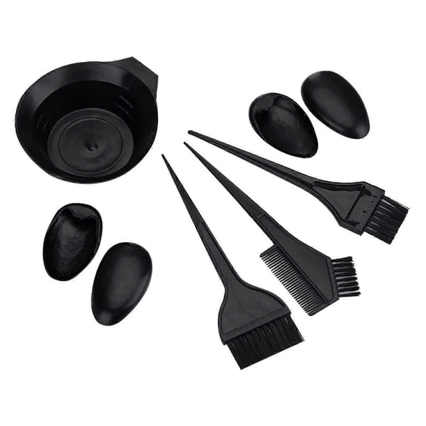 Kit profesional para teñir el cabello con tazón para mezclar, brocha, peine y protectores para los oídos, ideal para salón o uso doméstico.