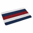 thumbnail image 4 of Red Navy Blue Stripe Door Mat Indoor Outdoor, Retro Farmhouse Striped Vintage Non Slip Welcome Mat with Rubber Backing, Absorbent Fabric Front Door Mats Entryway Rug for Home Patio Entrance 16"x24", 4 of 9