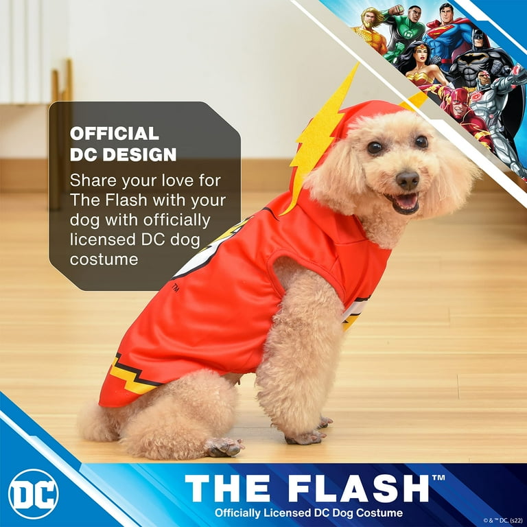 Flash Pet Dog Costume DC Super Hero Flash Pet Dog Costume DC Super Hero