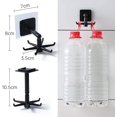 thumbnail image 2 of Kitchen Utensil Hook 360° Rotation Kitchen Utensil Hooks with 6 Hooks 2 Pieces Fixing No Drilling Kitchen Rack Hanging Storage, 2 of 5