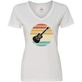 thumbnail image 3 of Inktastic Guitar Music Gift for Guitarist Musician Women's V-Neck T-Shirt, 3 of 5