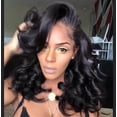 thumbnail image 2 of Desertasis wigs human hair glueless wigs human hair pre plucked pre cut wig for women Women's Long Curly Wig Wave Wigs Fashion Brown Synthetic Hair Wig Black One Size, 2 of 4
