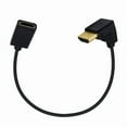 thumbnail image 2 of 4K HDMI-compatible Extension Cable Cord 90 Degree Angled Male to Female for HDTV Projector Monitor Home Theater Black, 2 of 11