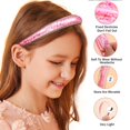 thumbnail image 5 of Diadema con purpurina para niñas, 5 diademas con purpurina para niños de 4 a 12 años, diademas brillantes para cabello de niñas, accesorios para el cabello para niñas pequeñas (estrellas y mariposas), 5 of 5