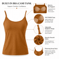 thumbnail image 2 of Aezemi Plus Size Women Padded Cami Tank Tops, Adjustable Spaghetti Strap Camisole with Built-In Bra Pads, Sleeveless Casual Summer Tees, 2 of 7