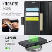 Dteck for Samsung Galaxy S22 Ultra Wallet Case, PU Leather Flip Folio Case with Card Holders RFID Blocking Kickstand Shockproof TPU Inner Shell Protective Phone Cover,Black