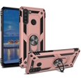 thumbnail image 1 of [PST] Samsung Galaxy A21 Kickstand Rotating Ring Case, Heavy Duty Hybrid Shock Absorption Rugged Hard Phone Case Cover, 1 of 4