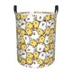 thumbnail image 1 of Balery Cartoon Chicken Cesta de ropa redonda con asas, impermeable, independiente, para ropa, juguetes, dormitorio y familia-Small, 1 of 6