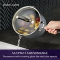 thumbnail image 6 of ScratchDefense Nonstick Induction Sauce Pan with Lid, 3 Quart, Aluminum Graphite, 6 of 9