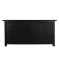 thumbnail image 5 of Pemberly Row Traditional 4-drawer 4-Door Solid Wood Sideboard in Black, 5 of 7