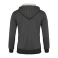 thumbnail image 5 of TANYSU Men Fashion Sweatshirt Solid Color Long Sleeve Tops Round Neck Drawstring Hoodie Sports Pocket Winter Pullover Comfort Male Casual Athletic Dailywear, 5 of 9