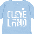 thumbnail image 4 of Inktastic Cleveland, Ohio Distressed Font Boys or Girls Long Sleeve Toddler T-Shirt, 4 of 5