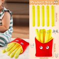 thumbnail image 2 of Food Pillows Cute French Fry Plushie Toy Food Stuffed Animals Removable Plush French Fries Pillow Funny Food Plushies, Creative Simulation Fries Plush, 2 of 4