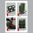 thumbnail image 4 of Jerry Can Carrier Mount, Anti Theft Lockable Jerry Can Holder Rack Effortless Installation  for 5 Gallon 20 Liter 2.5 Gallon 10 Liter Gas Can, 4 of 7